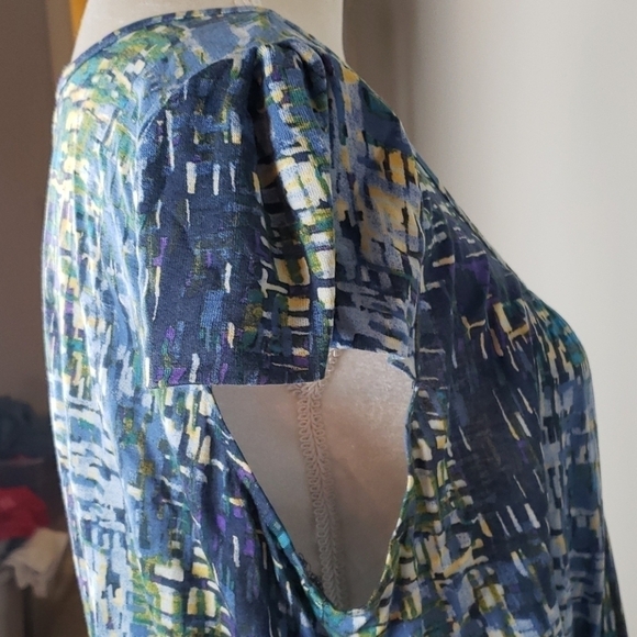 Mark. Batik Print Open Back Dress See Measurements - Picture 7 of 15